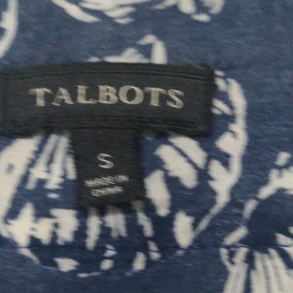 Talbots Navy and White Sea Shell Patterned Dress - Picture 2 of 7